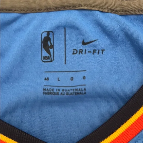 Nike Oklahoma City Westbrook Blue Basketball Jersey - Picture 2 of 4